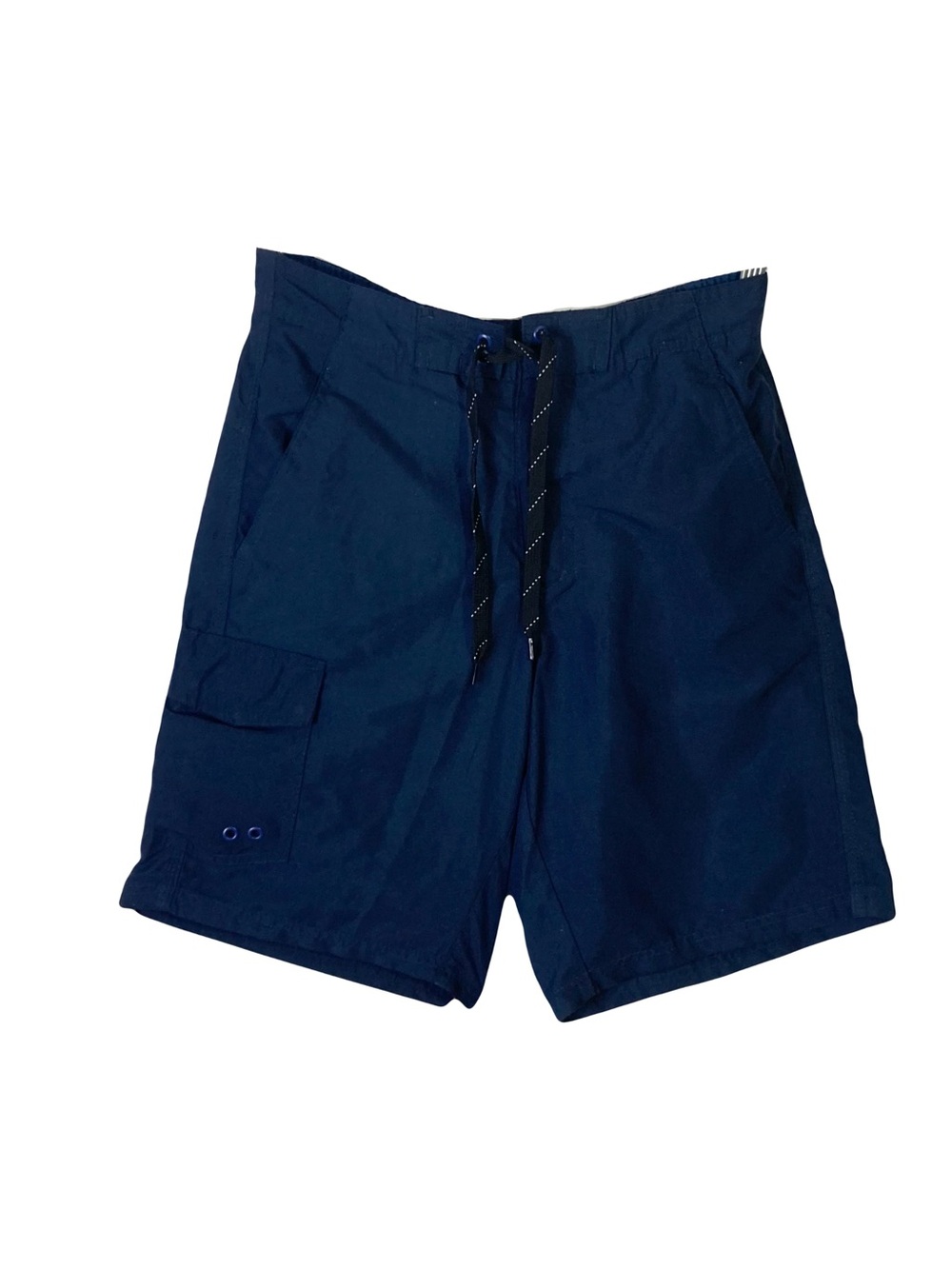 Nwot ROEBUCK & CO Swim Trunks Men S Navy-Blue Lined Lace-Up Pocket